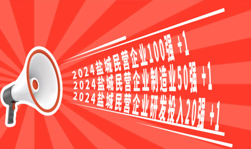 三榜齊登丨長(zhǎng)虹智能榮登2024鹽城民營(yíng)企業(yè)100強(qiáng)、民營(yíng)企業(yè)制造業(yè)50強(qiáng)和民營(yíng)企業(yè)研發(fā)投入20強(qiáng)